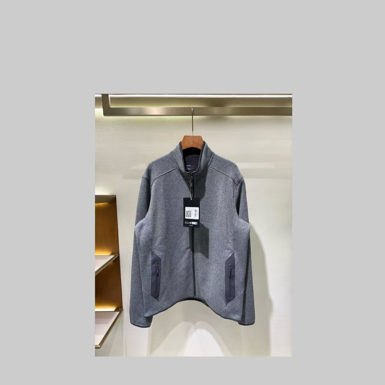 户外保暖抓绒拉链卫衣外套