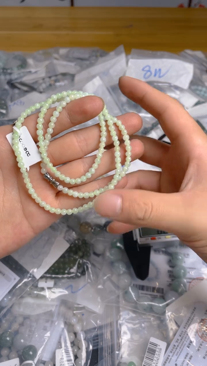 未镶嵌手链翡翠珠串 卡4+