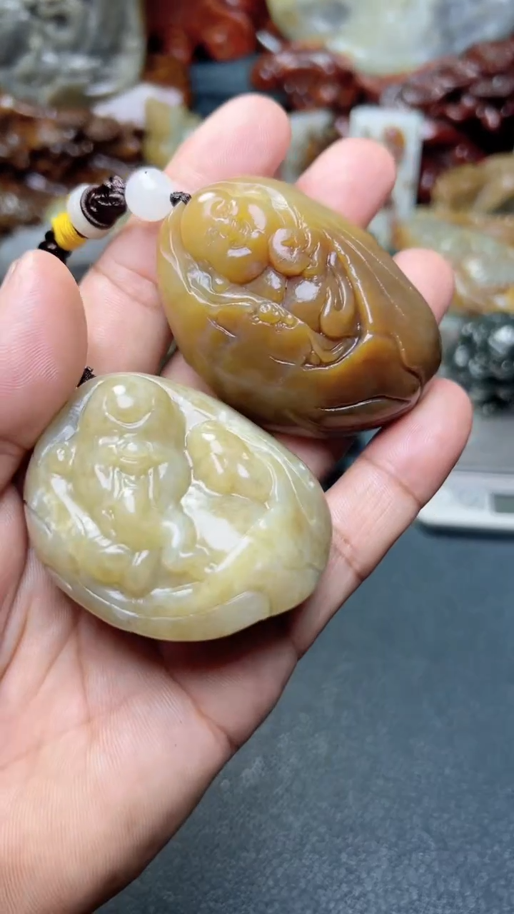 和田玉未镶嵌把件2