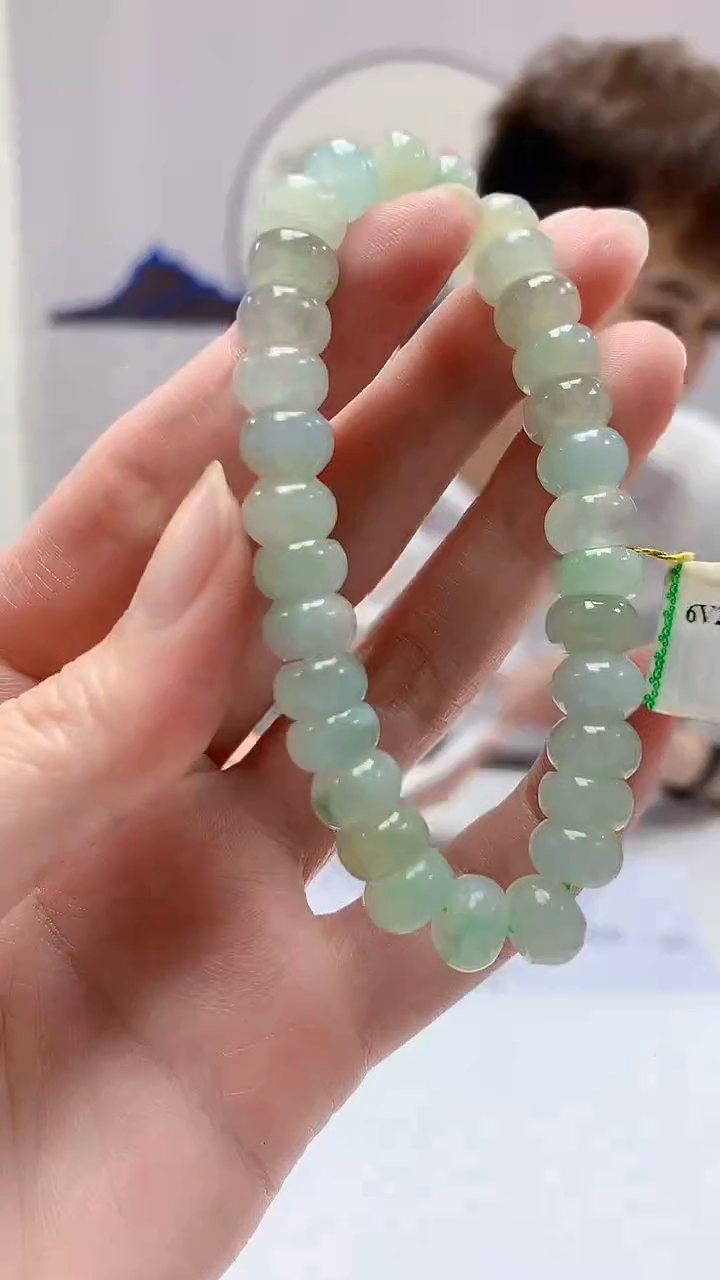 【闪购商品】定制翡翠未镶嵌4868zm-毛货手串217