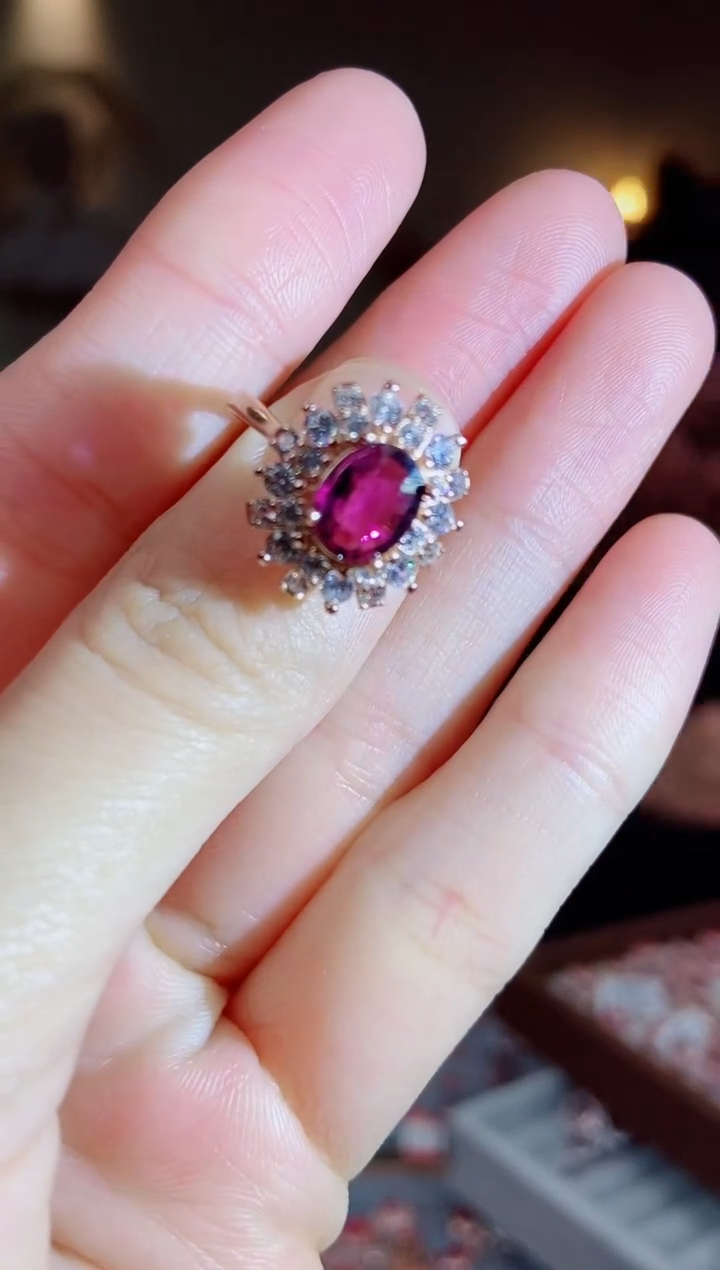 银S925镶嵌手饰碧玺手饰