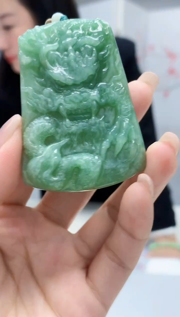 定制翡翠未镶嵌4852lr-毛货挂件15