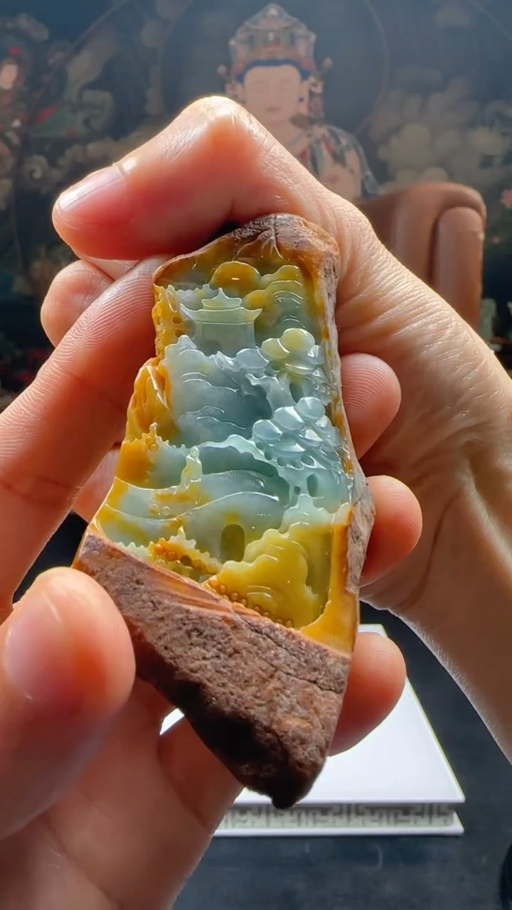 【闪购商品】定制翡翠未镶嵌L-@@QJXC11662