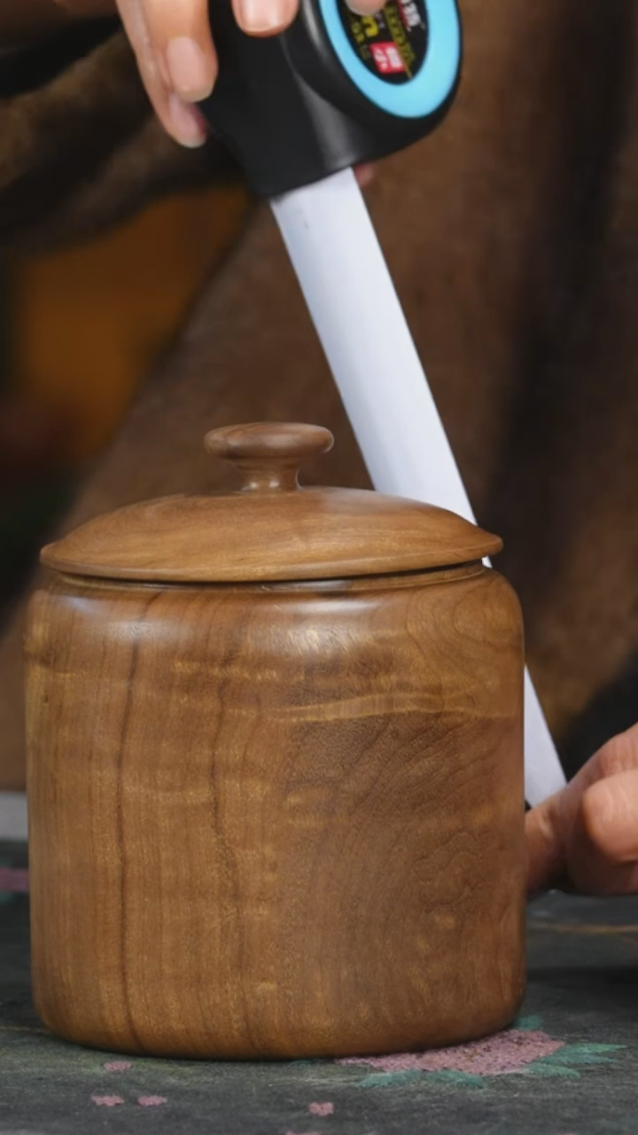 【闪购商品】楠木（金丝楠）其他古沉金丝楠乌木手工茶叶罐