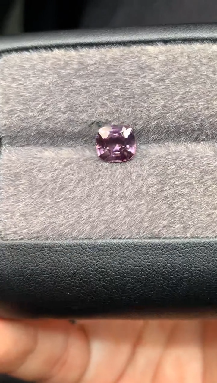 【闪购商品】定制尖晶石裸石未镶嵌枕型 星空紫色调尖晶石 1.89ct