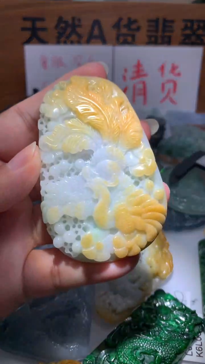 【闪购商品】翡翠颈饰未镶嵌保真天然A货翡翠