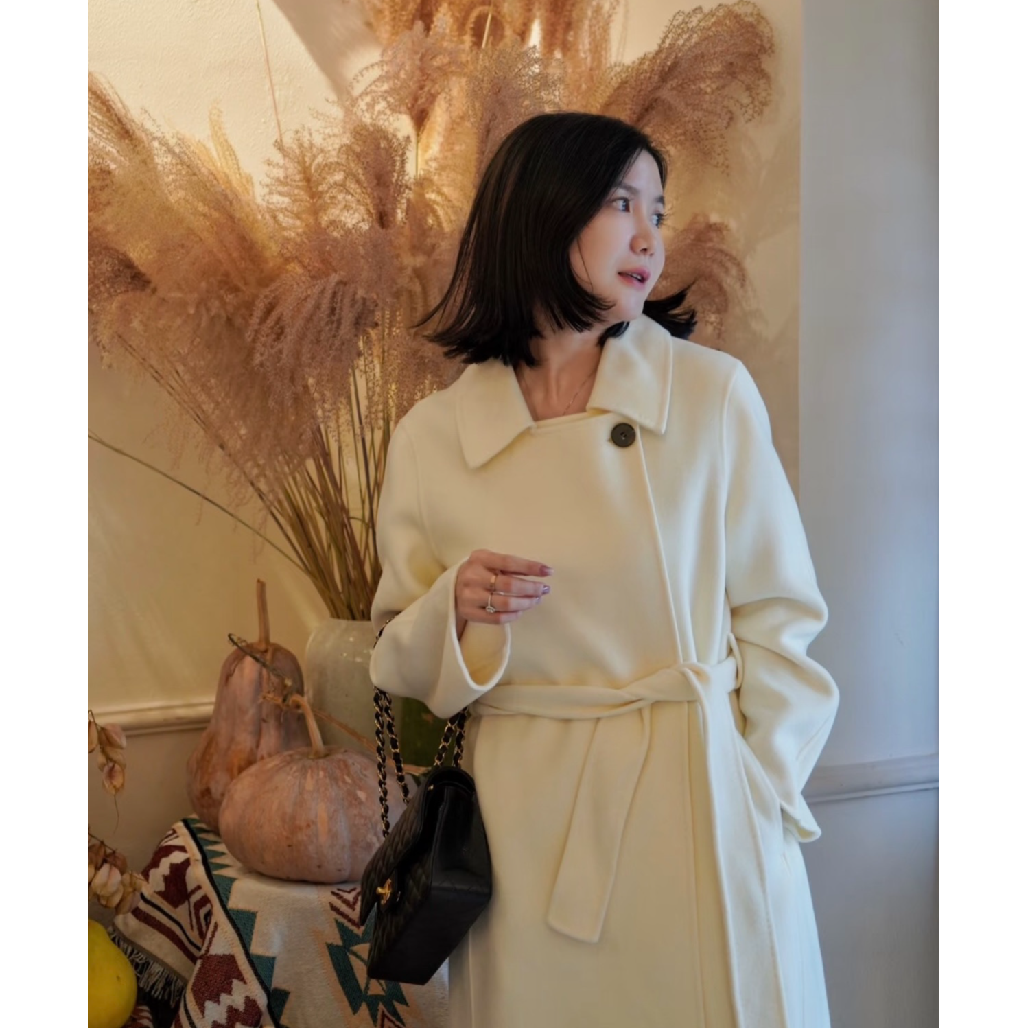 未使用 MaxMara 现货 新款系带羊毛大衣 DY0199