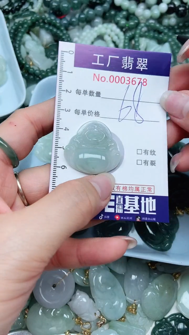 【闪购商品】翡翠吊坠(不含链)未镶嵌翡翠