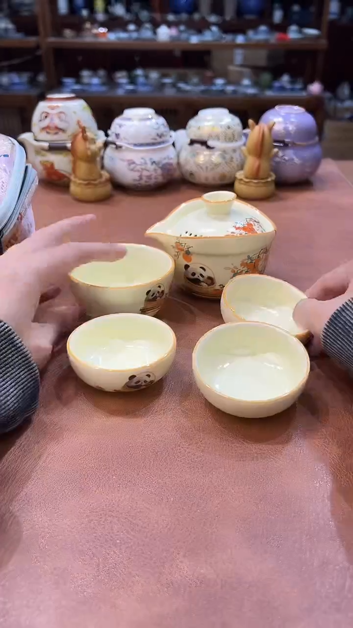 真的很便宜会开片的旅行茶具