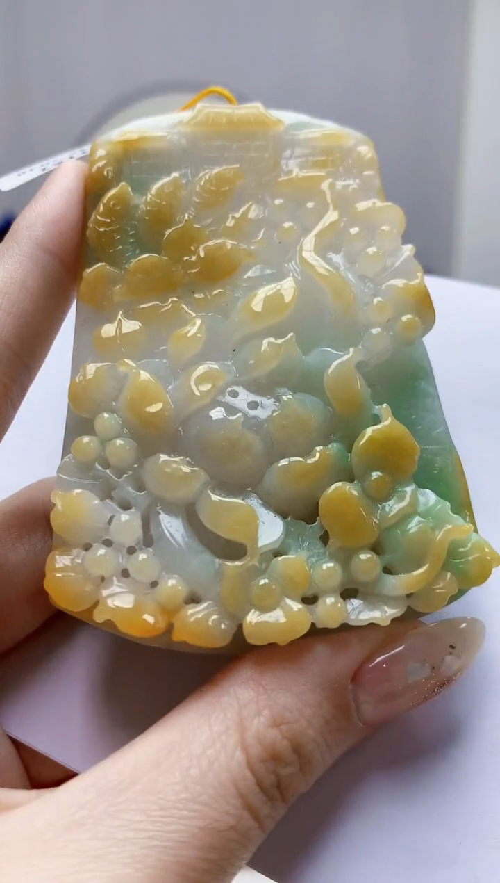 未镶嵌定制翡翠4812jw-毛货挂件29