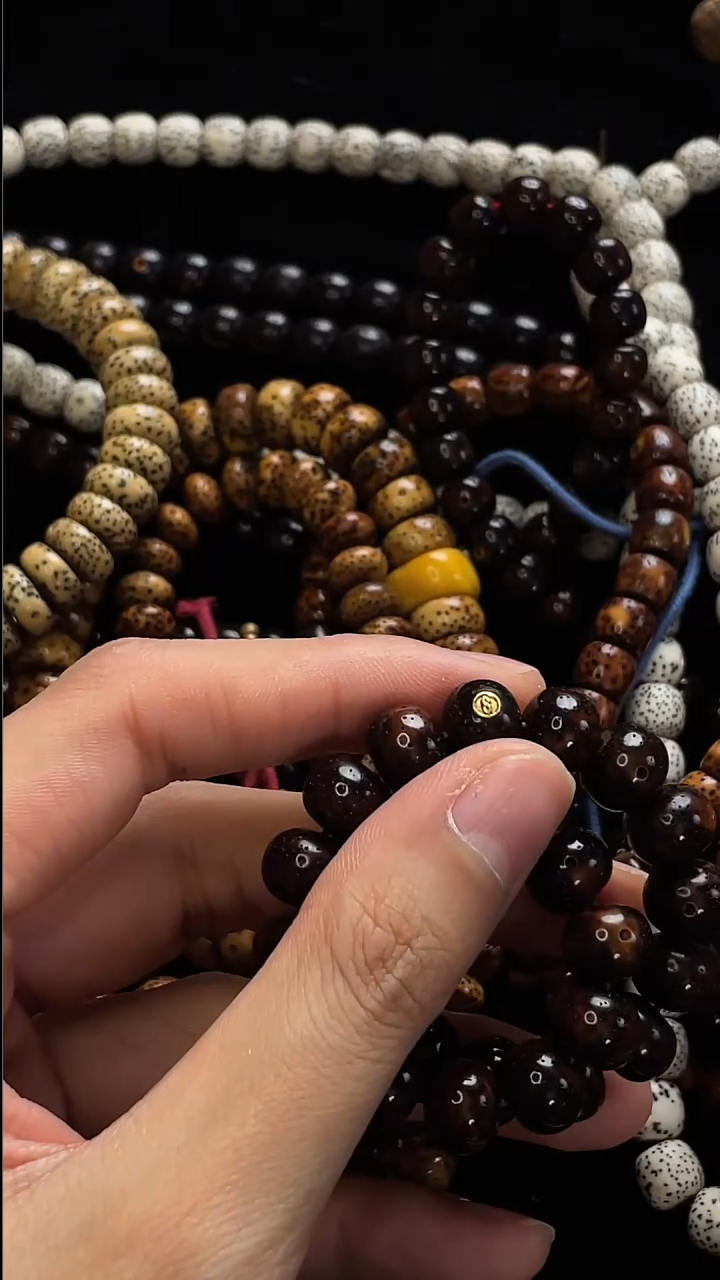 手串星月菩提精工级赤金苹果珠10*8手串