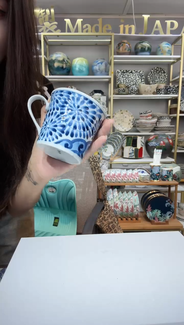 陶瓷蓝家马克杯一只