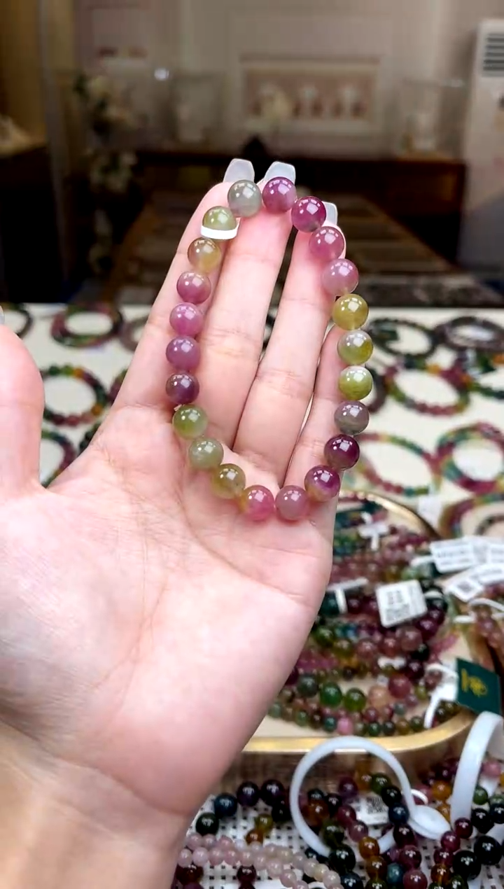 【闪购商品】碧玺/未镶嵌8mm+碧玺单圈多样性发货