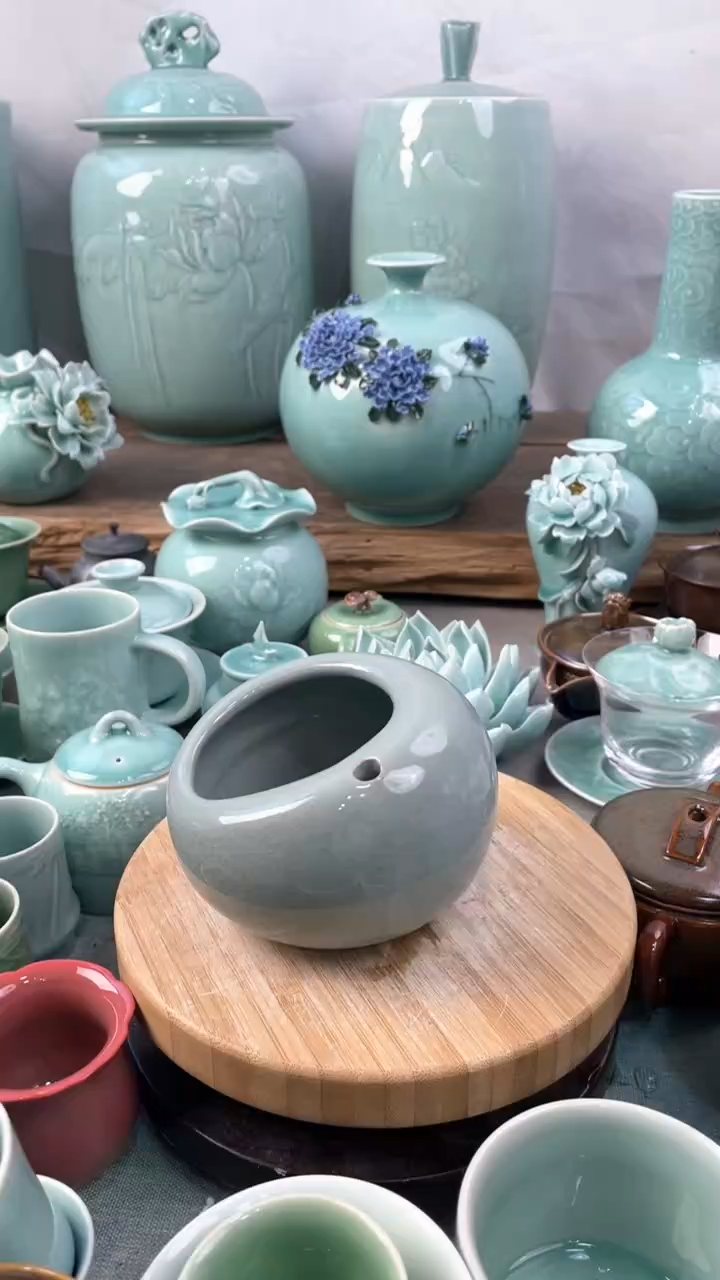 【闪购商品】特价 微瑕 慧仙青瓷