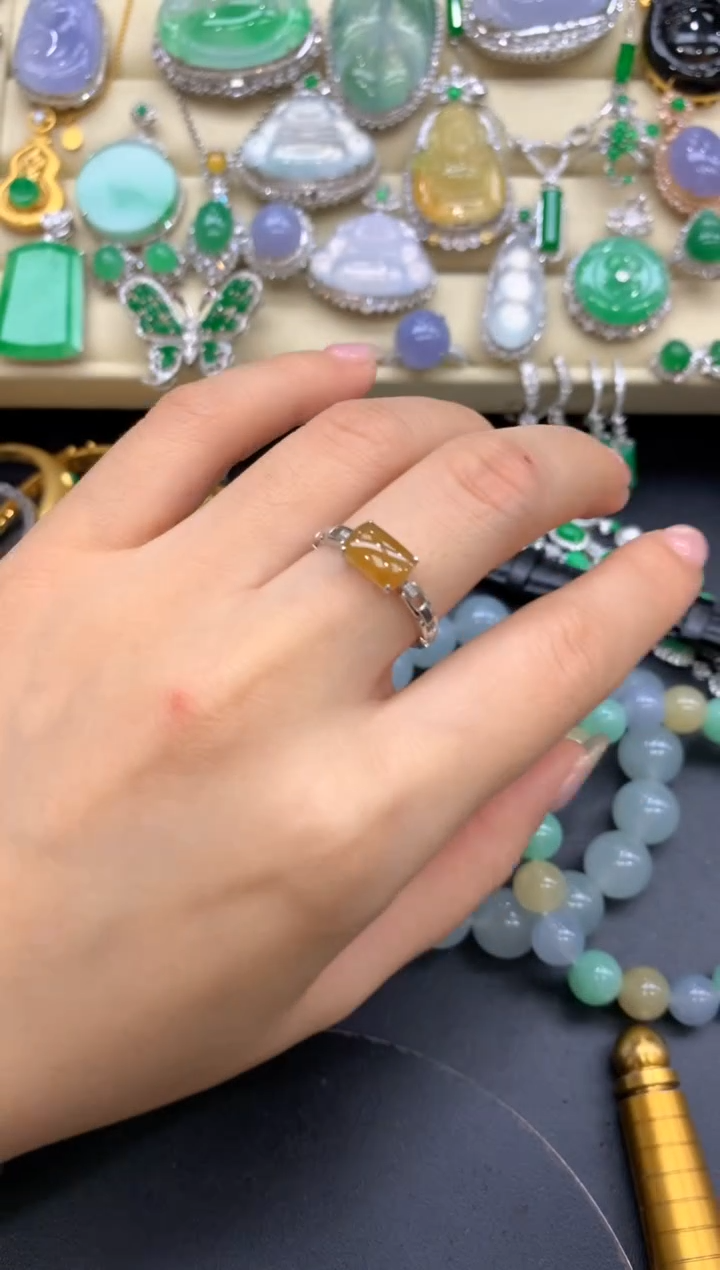 【闪购商品】翡翠戒指18K金镶嵌104-中国好珍宝