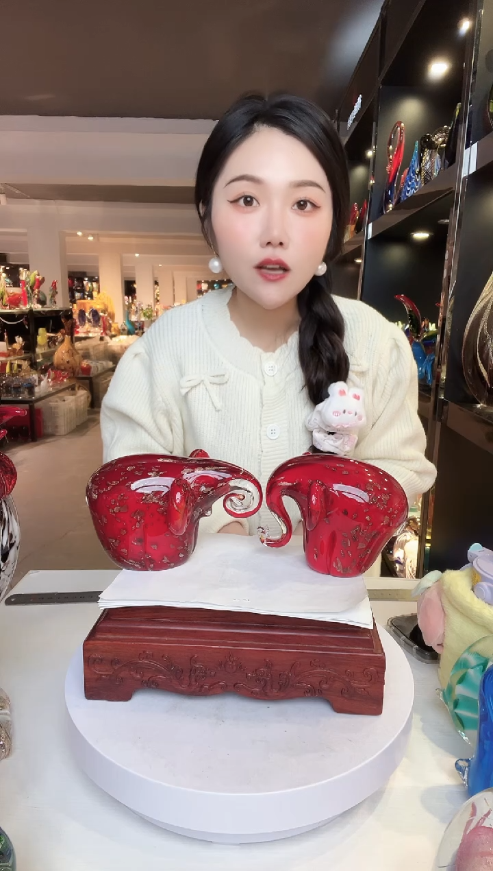 【闪购商品】茶盏琉璃摆件家居摆件