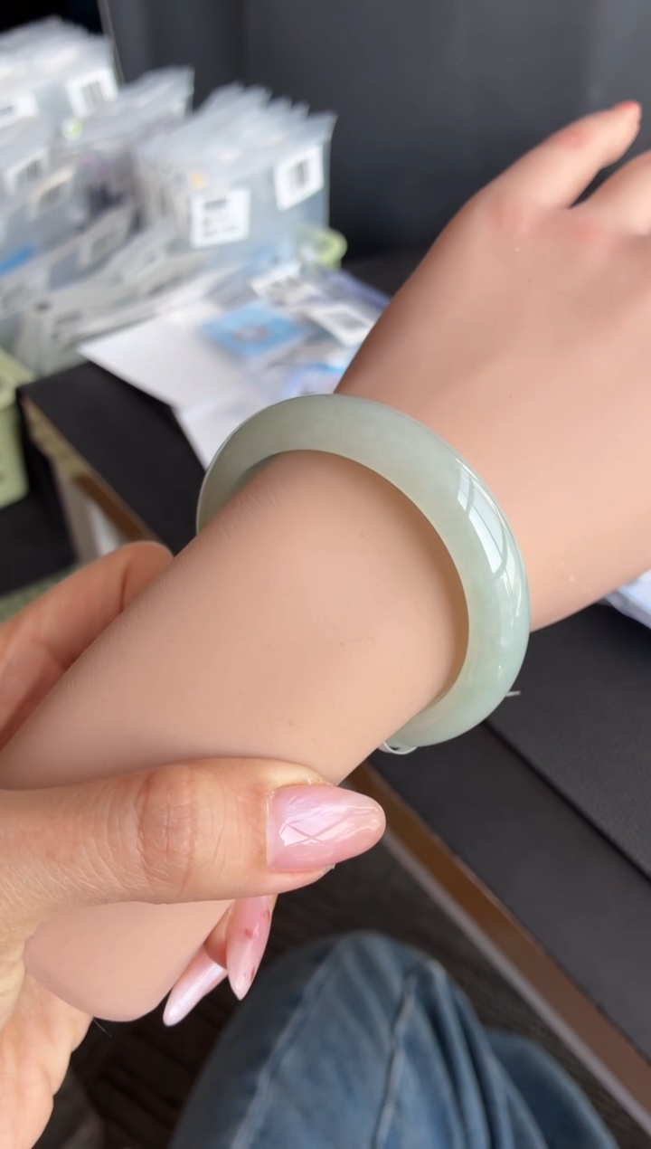 未镶嵌手镯翡翠8号50.9*12.3*7.7正圈