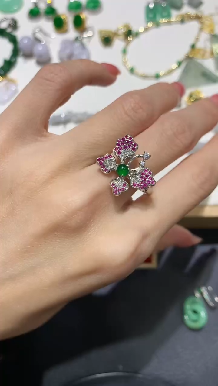 【闪购商品】翡翠吊坠(不含链)银S925镶嵌39多人多样性随机发货1件