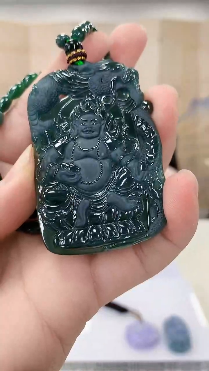 【闪购商品】定制翡翠未镶嵌5152bb-毛货挂件125赠珠链