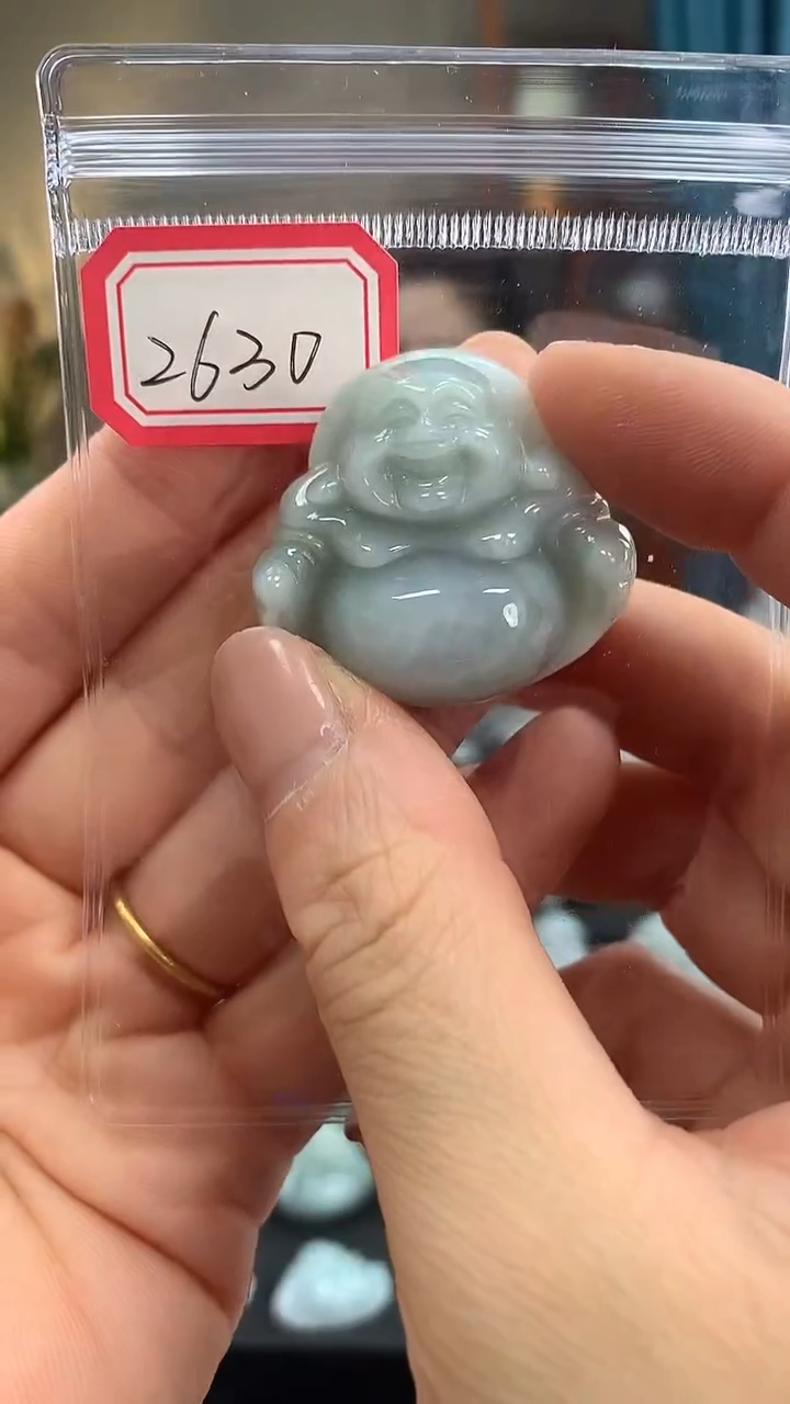 颈饰未镶嵌翡翠佛公2630