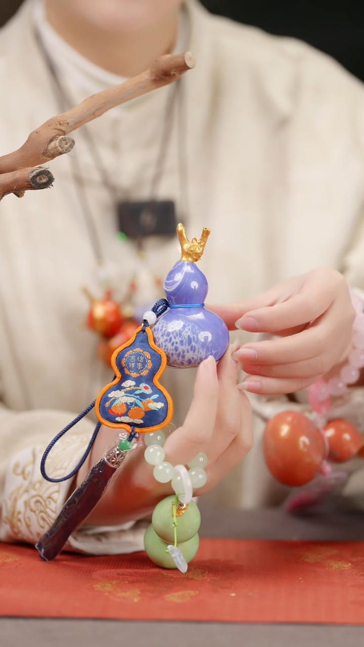 【闪购商品】207大漆葫芦手捻车挂脖挂摆件