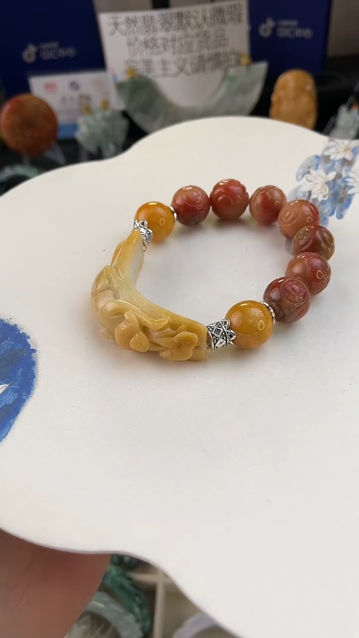 未镶嵌手链翡翠P*T手工定制默认微瑕播介绍为准