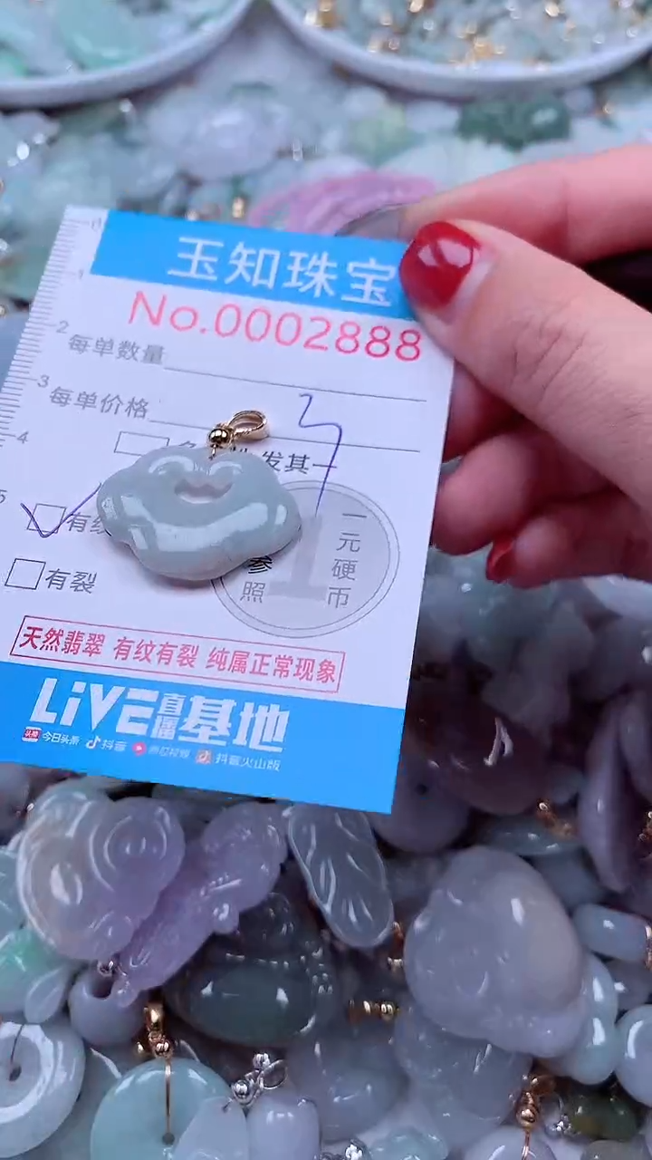 吊坠(不含链)未镶嵌翡翠2888