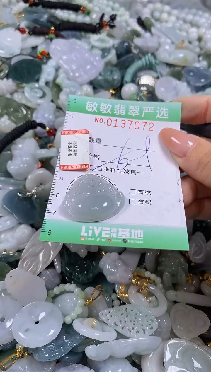 【闪购商品】翡翠颈饰未镶嵌闪购0137072多样性发其一