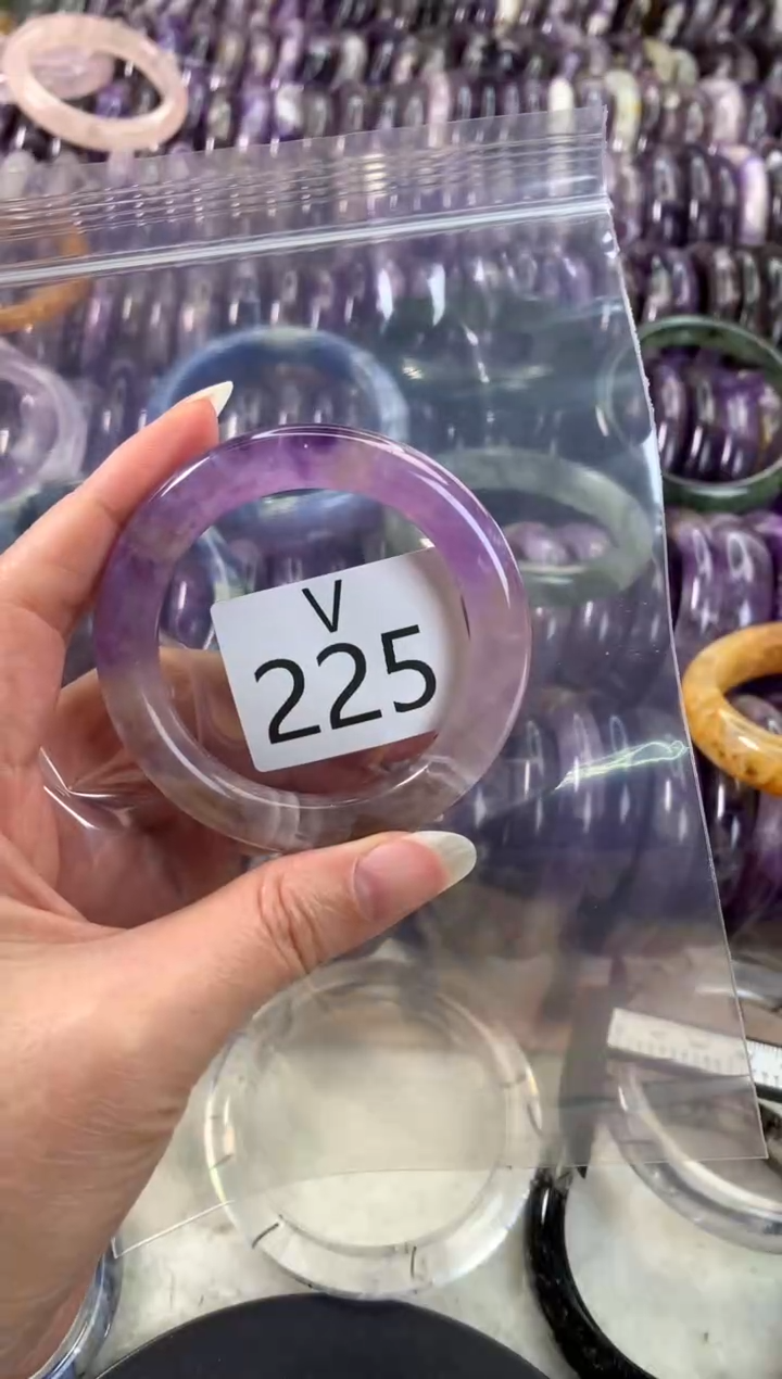 【闪购商品】水晶水晶手镯V未镶嵌225-49+