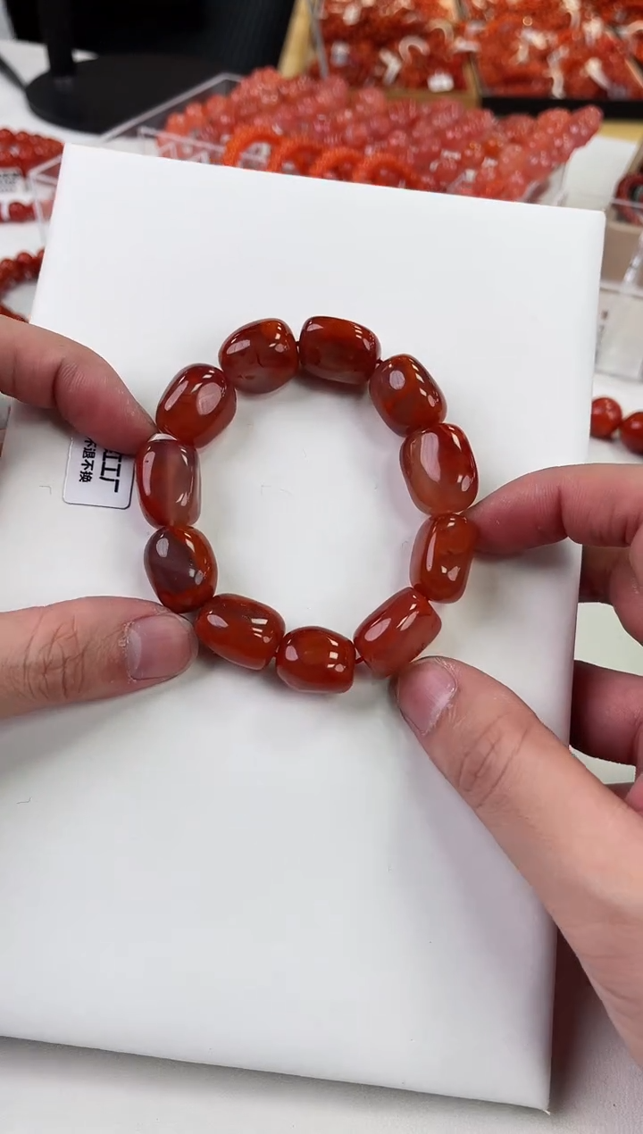 【闪购商品】南红玛瑙瓦西随型手串未镶嵌一个/条