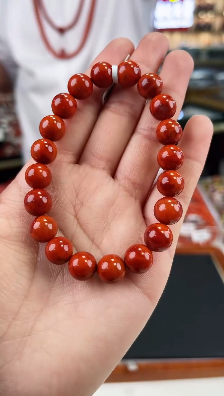 【闪购商品】南红玛瑙瓦西手串10+未镶嵌一个/条