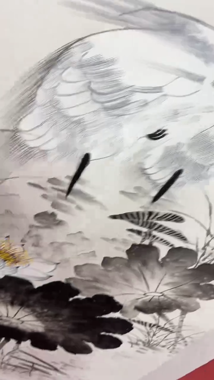 国画临水相依    