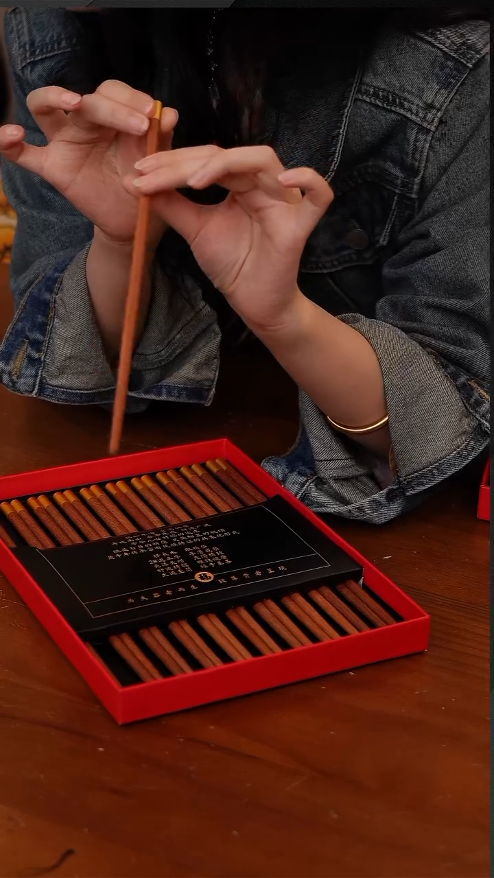 陶39-红檀木福筷-10双装CF6293