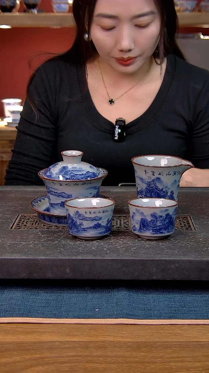 简装家用款4件套 老陶泥开片纹陶瓷茶具