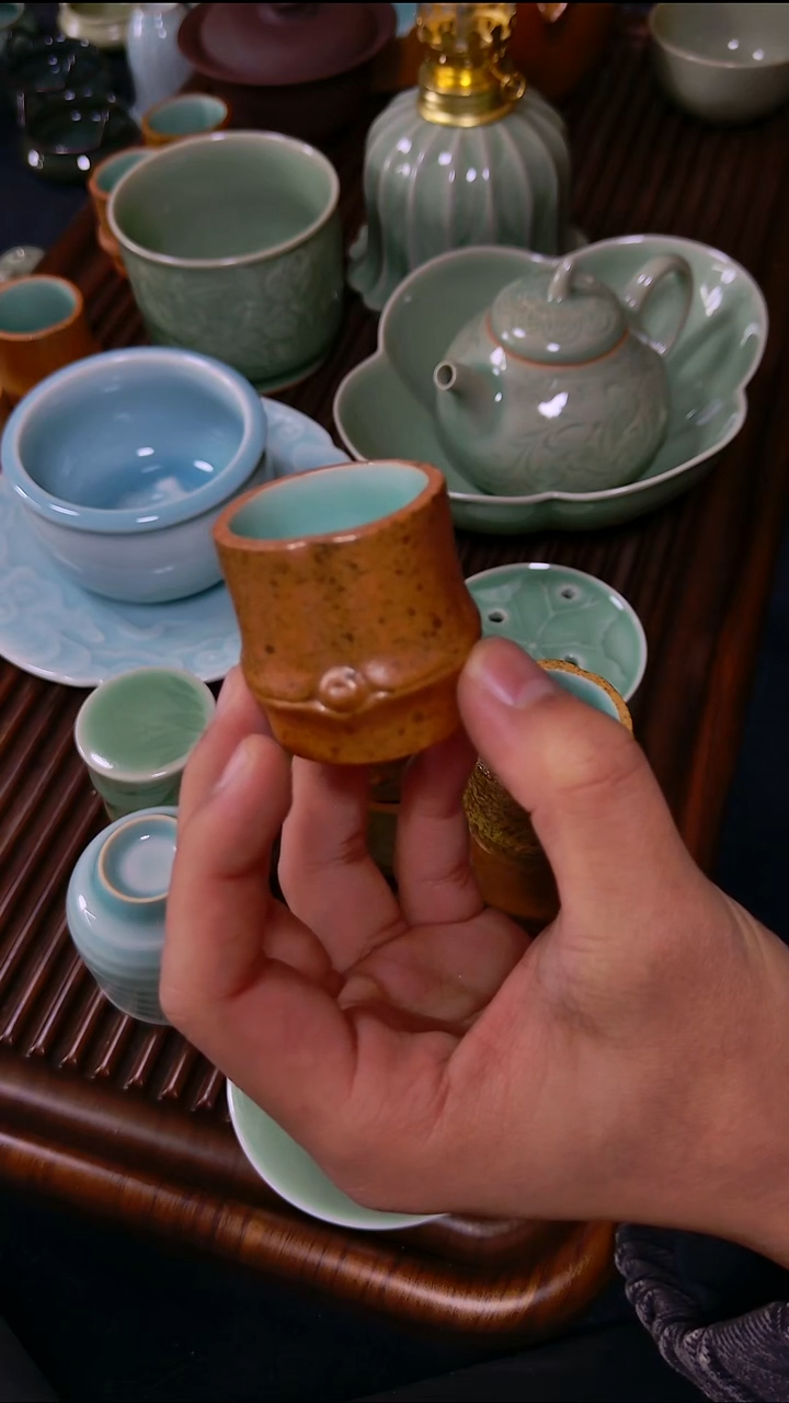 和青禾仿生竹节杯20cc