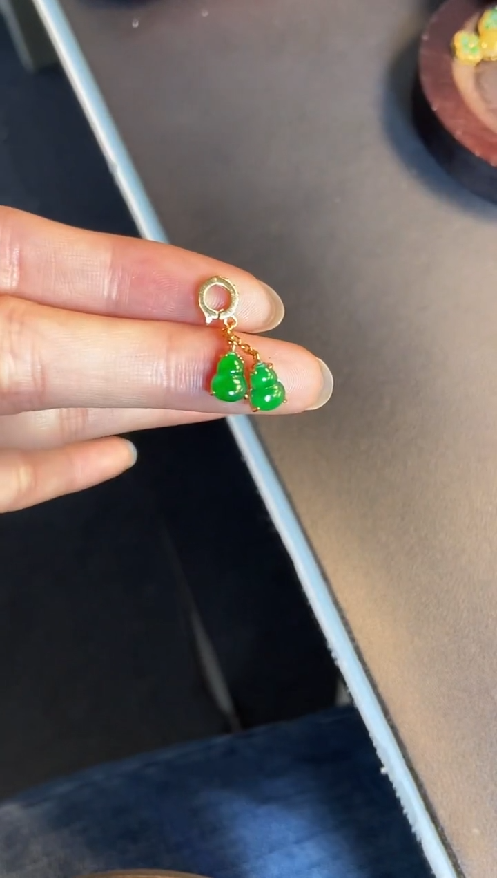 吊坠(不含链)银S925镶嵌翡翠1