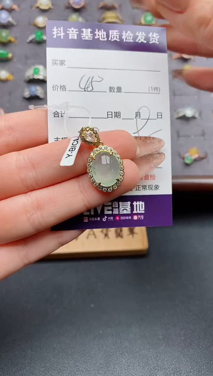 颈饰银S925镶嵌翡翠.......