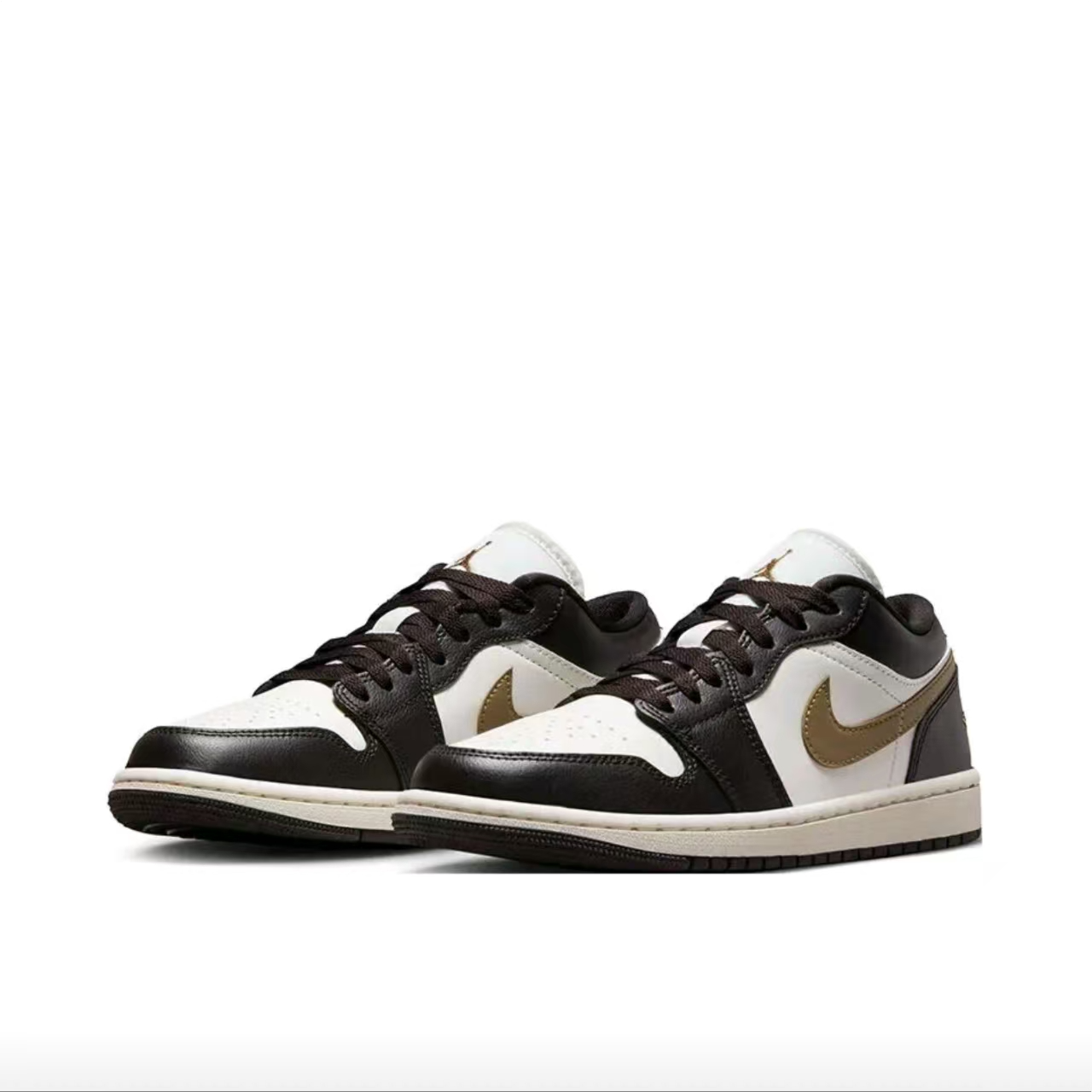 Nike/耐克正品男女同款AJ1金钩摩卡流光风运动低帮板鞋DC0774-200
