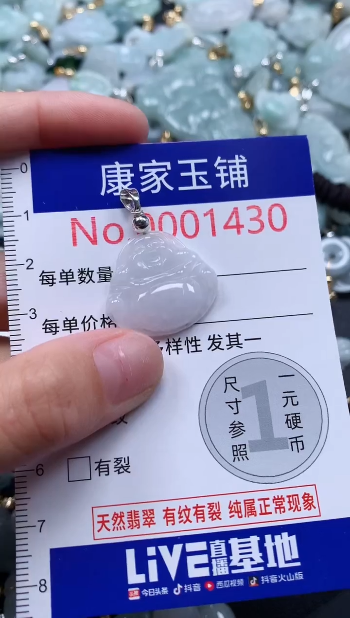 翡翠未镶嵌吊坠(不含链)1430