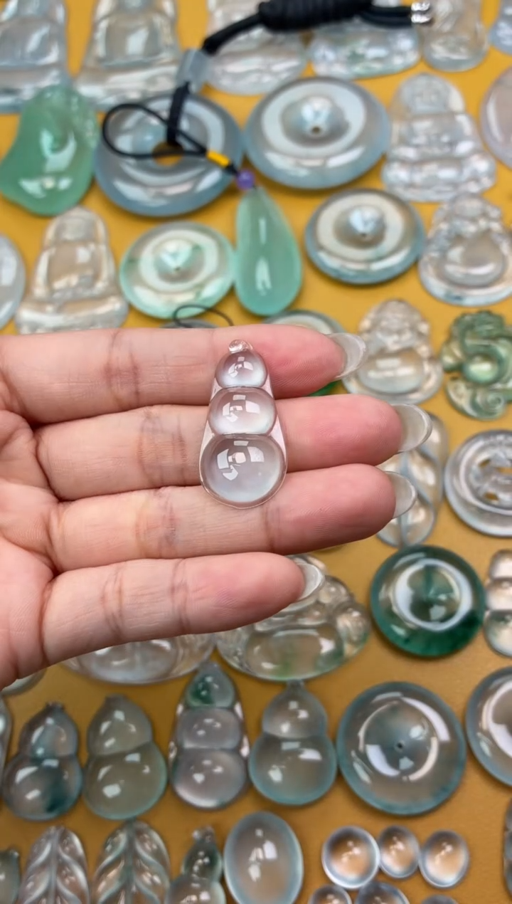 吊坠(不含链)未镶嵌翡翠20 豆子 32.5 16 5.5