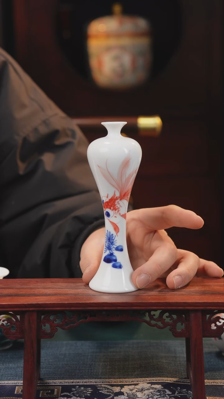 【闪购商品】摆件釉下彩纯手工纯手绘原创瓷器