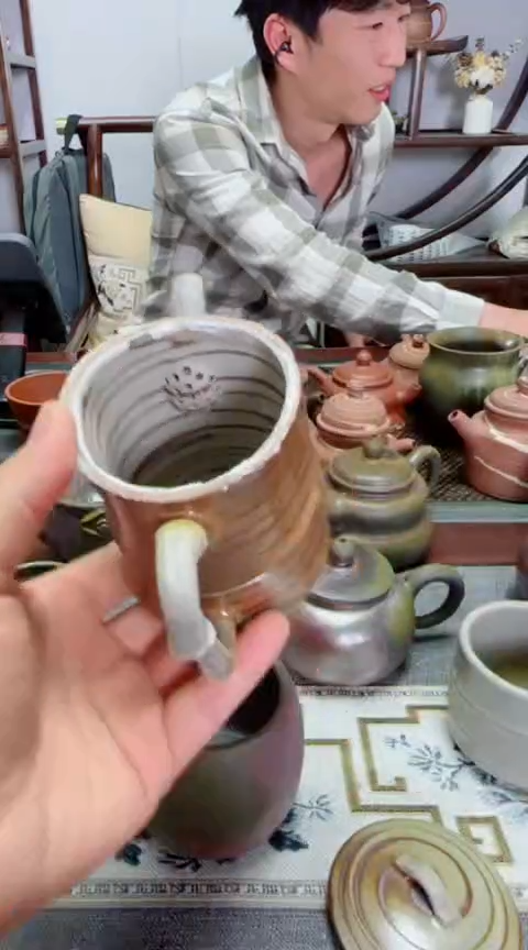 泥塑微瑕柴烧，白泥原矿原色