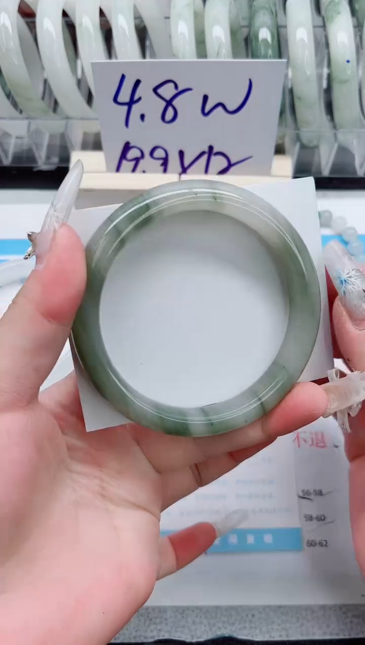 【闪购商品】石英质玉手镯未镶嵌A193-63.5