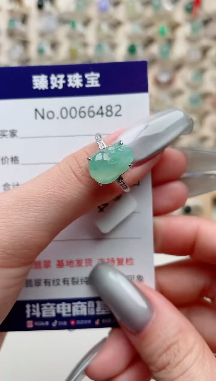 【闪购商品】翡翠戒指银S925镶嵌..........