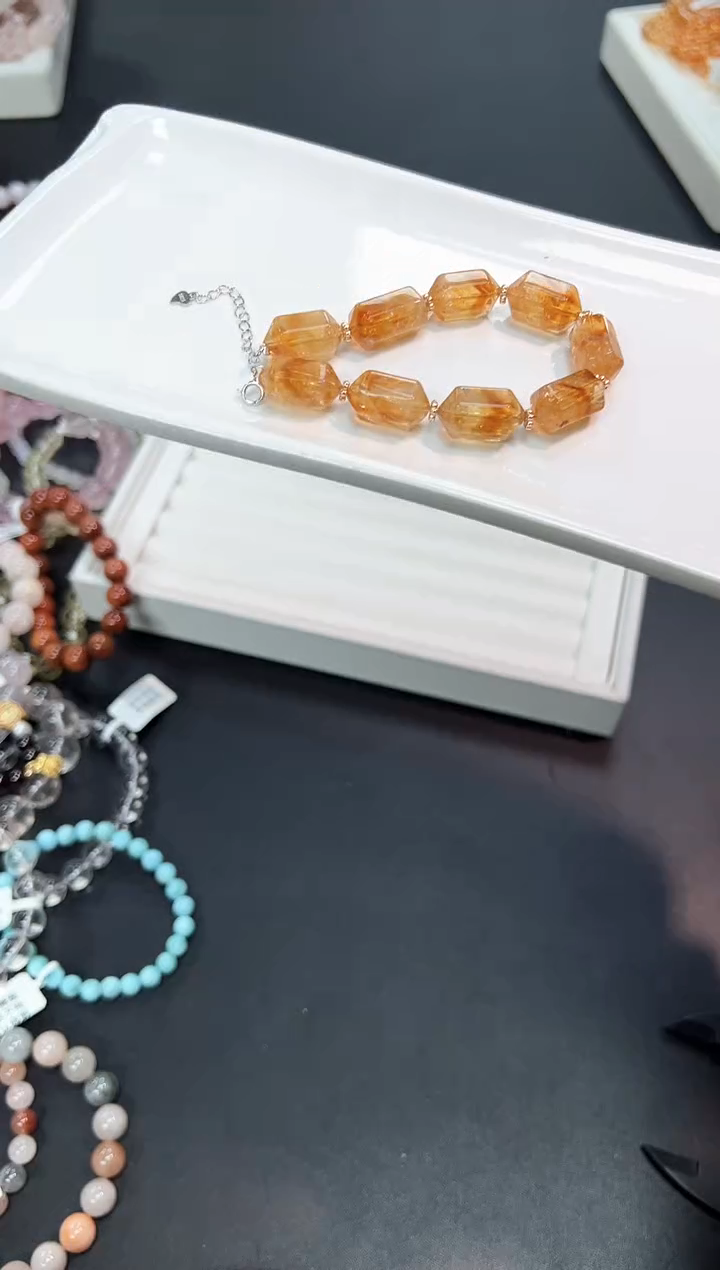 【闪购商品】水晶手串未镶嵌50W多样性发其一1条默认微瑕