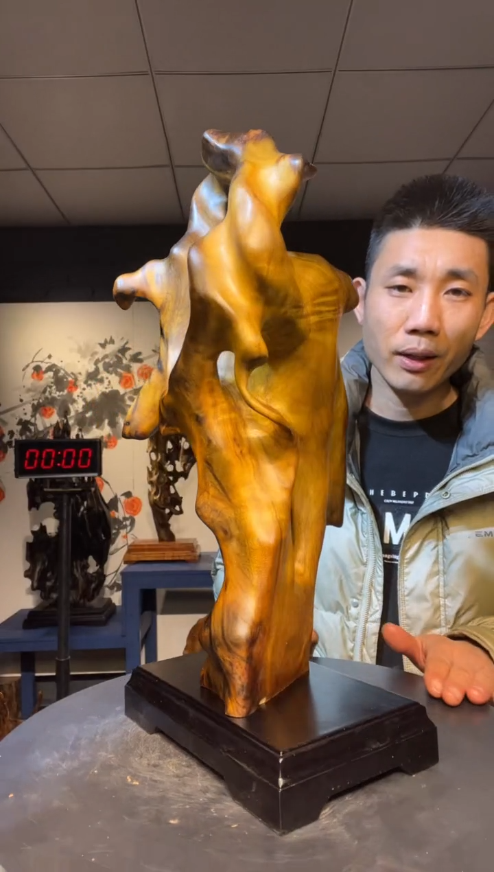 【闪购商品】金丝楠木雕金丝楠木工艺品摆件