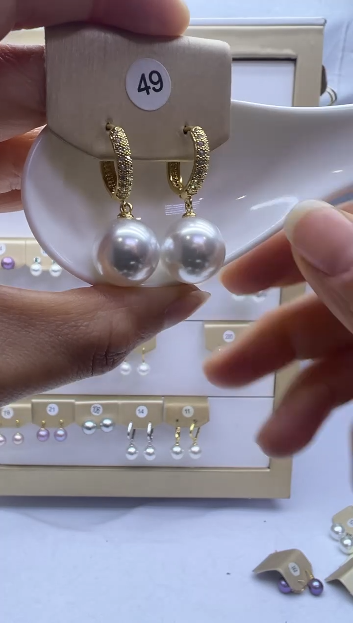 未镶嵌耳饰淡水珍珠49