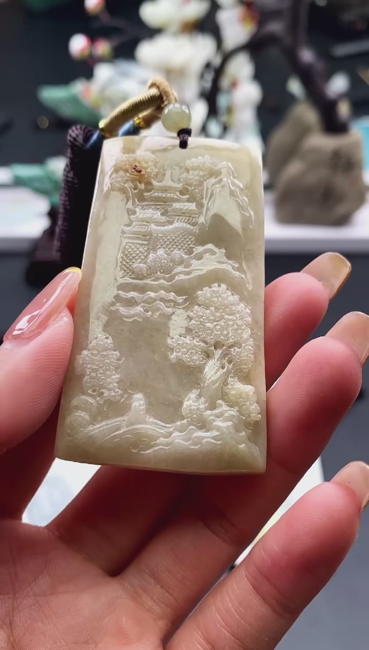 【闪购商品】翡翠颈饰未镶嵌天然缅甸A货翡翠