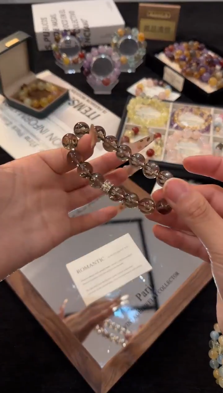 合金手链水晶茶水晶x3267