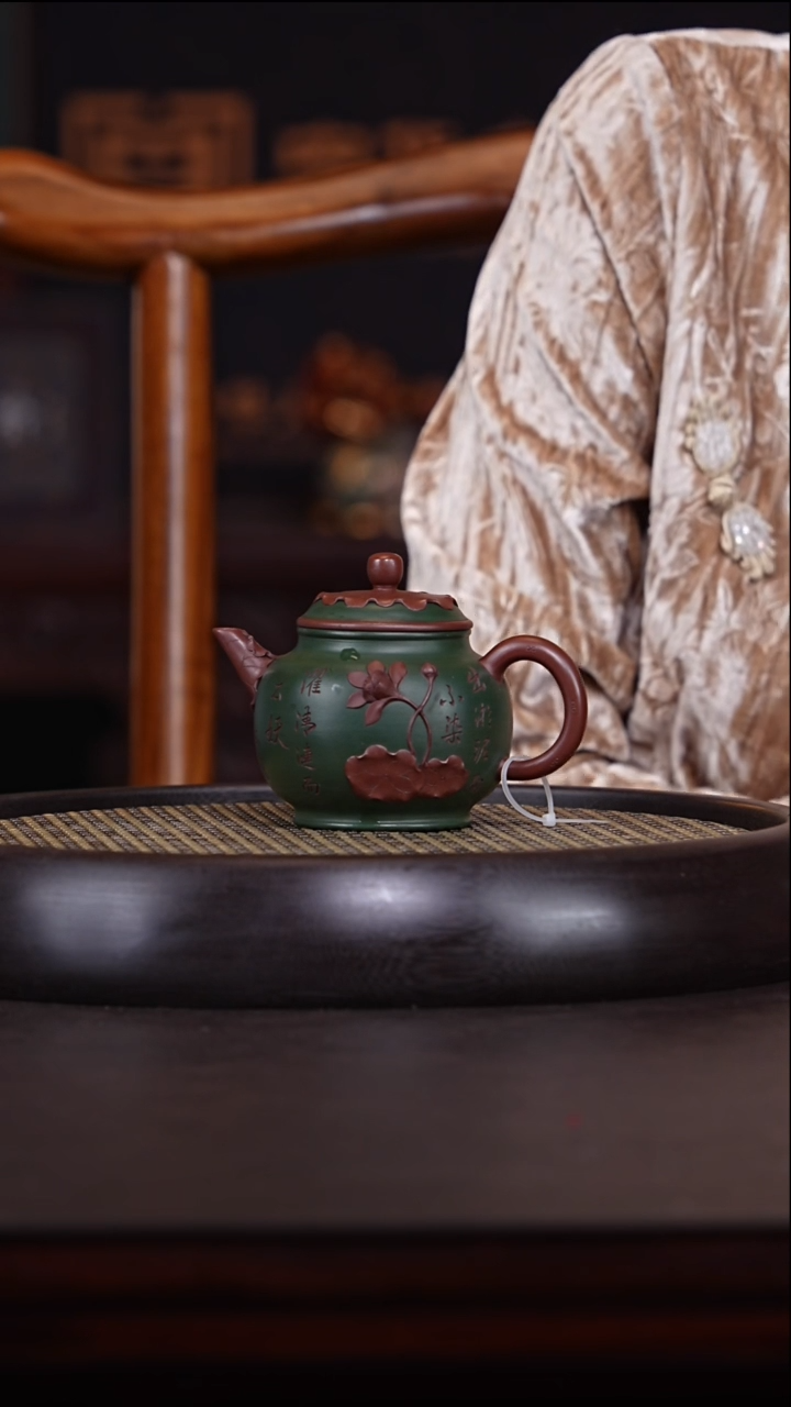 【闪购商品】紫砂茶壶任秋兴5-117绿泥紫砂壶200c